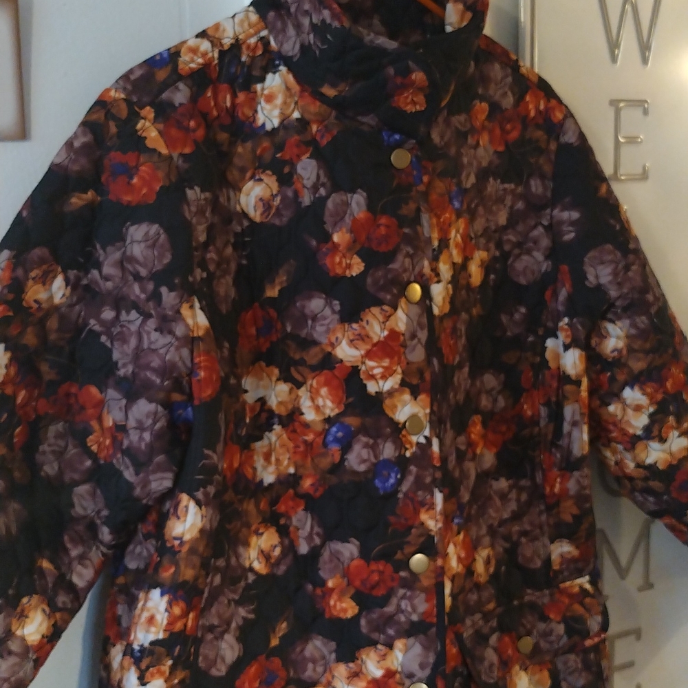 Cyntha Rowley Quilted Curve 1X Multi Color 🧥 Jacket with front pockets font